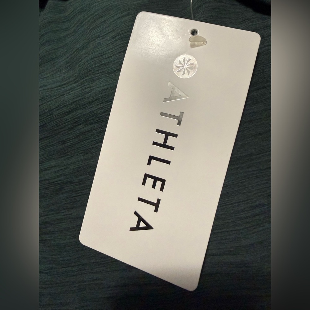 NWT Athleta Wens SoftLuxe Half Zip Pine Heather Athletic Top SO soft! - Picture 6 of 13